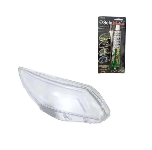 Imagem de Lente Farol Principal S10 10a24 Trailblazer 21a24 Direito + Cola