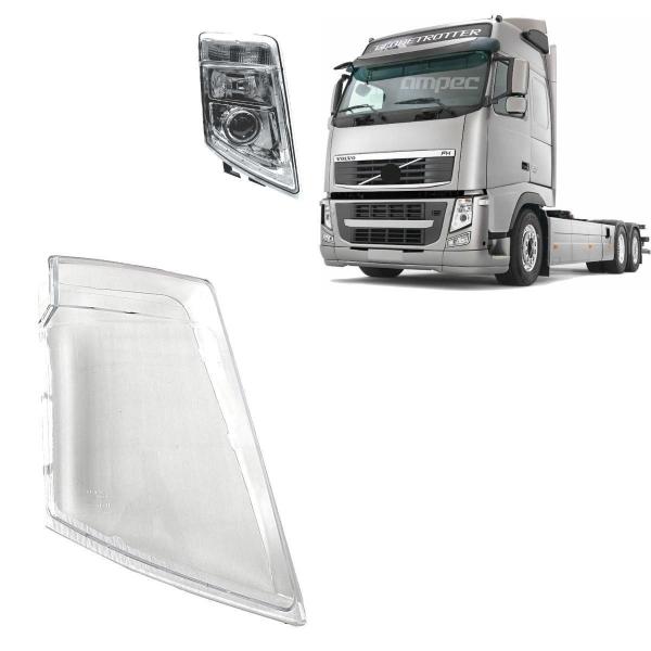 Imagem de Lente Farol Principal Volvo Fh13 Lado Direito Policarbonato