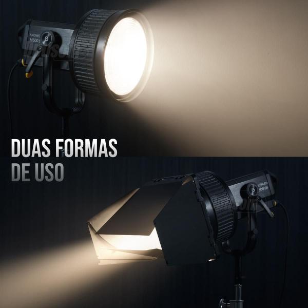 Imagem de Lente Fresnel Bowens Godox Fls10 Para Iluminador Led E Flash Com Abas Lb-02