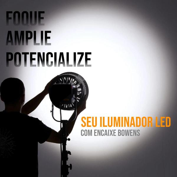 Imagem de Lente Fresnel Bowens Godox Fls8 Para Iluminador Led E Flash Com Abas Lb-01