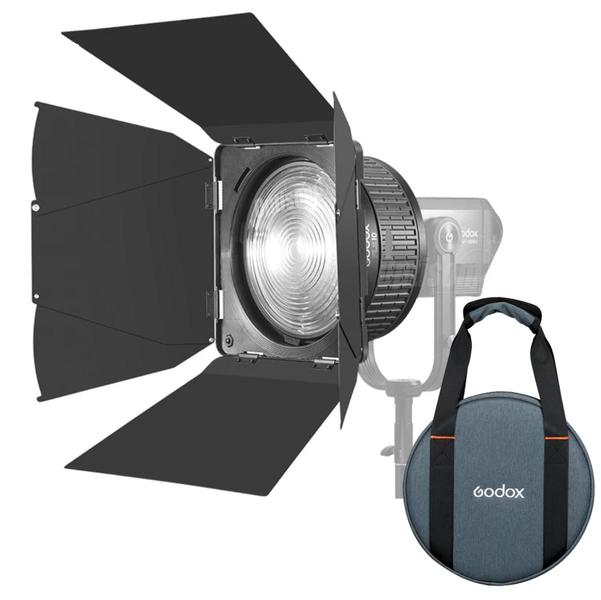 Imagem de Lente Fresnel Bowens Godox Fls8 Para Iluminador Led E Flash Com Abas Lb-01