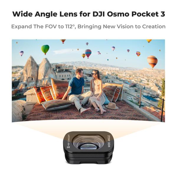 Imagem de Lente grande angular K&F Concept compatível com DJI Osmo Pocket 3