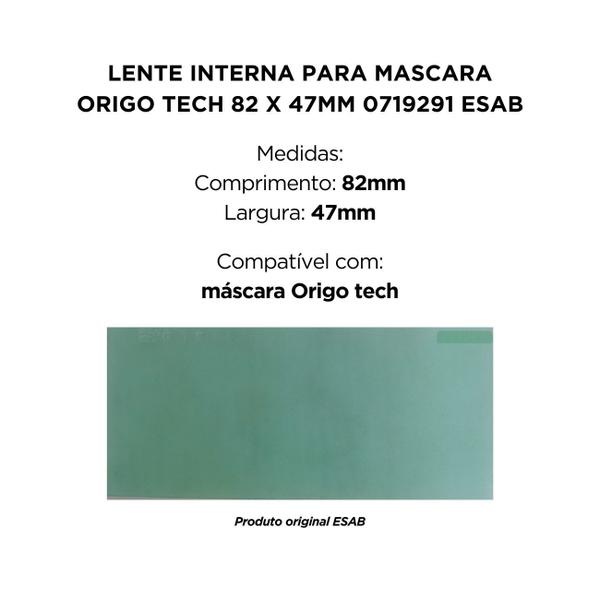 Imagem de Lente interna para mascara origo tech 82 x 47mm 0719291 esab