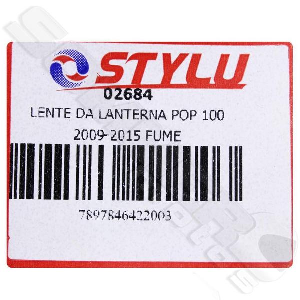 Imagem de Lente Lanterna Traseira Honda Pop 100 2009 A 2015 Stlu