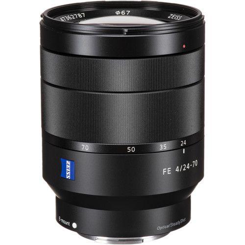 Imagem de Lente sony vario-tessar t* fe 24-70mm f/4 za oss