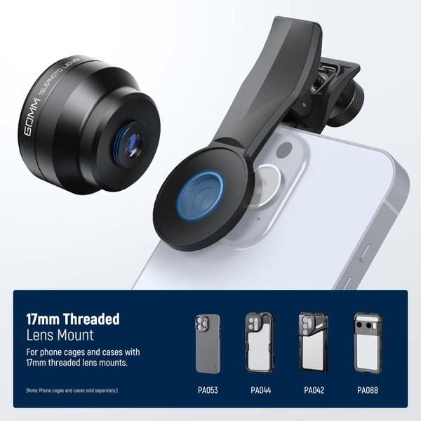 Imagem de Lente telefoto Neewer LS-41 PRO 60mm 2X para iPhone Samsung