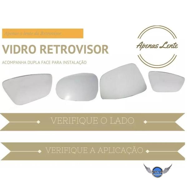 Imagem de Lente vidro retrovisor externo ranger 2013 a 2019