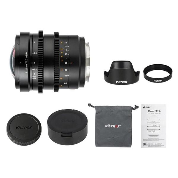 Imagem de Lente Viltrox 20Mm T2.0 Fe Cine Prime Manual Full-Frame Sony