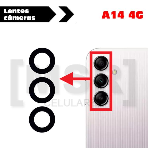 Imagem de Lentes das câmeras celular SAMSUNG modelo A14 4G