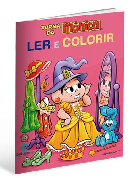 Ler e Colorir Mônica - capa foscas - Imagem de Ler e Colorir Mônica - capa foscas -