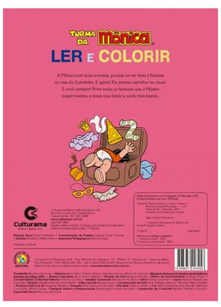 Ler e Colorir Mônica - capa foscas - Imagem de Ler e Colorir Mônica - capa foscas -