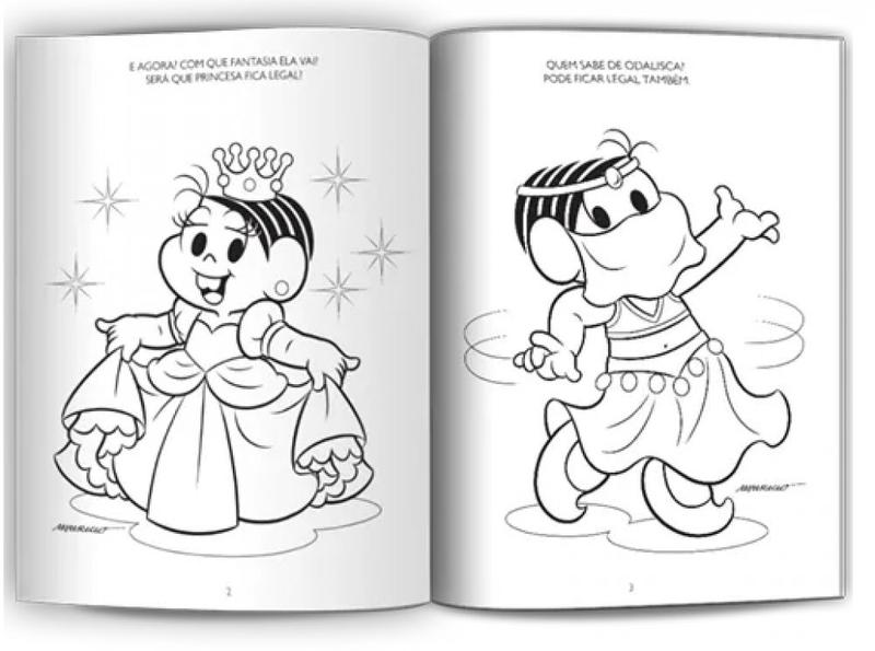 Ler e Colorir Mônica - capa foscas - Imagem de Ler e Colorir Mônica - capa foscas -
