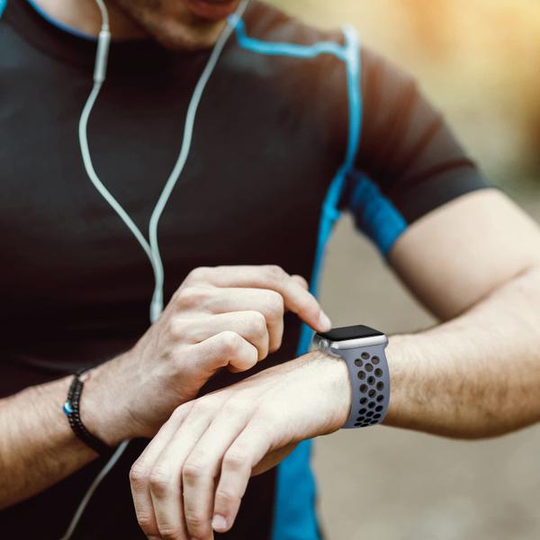 Lerobo Pulseira Silicone p/ Apple Watch 38-49mm (Obsidiana/Preto) Imagem de Lerobo Pulseira Silicone p/ Apple Watch 38-49mm (Obsidiana/Preto)