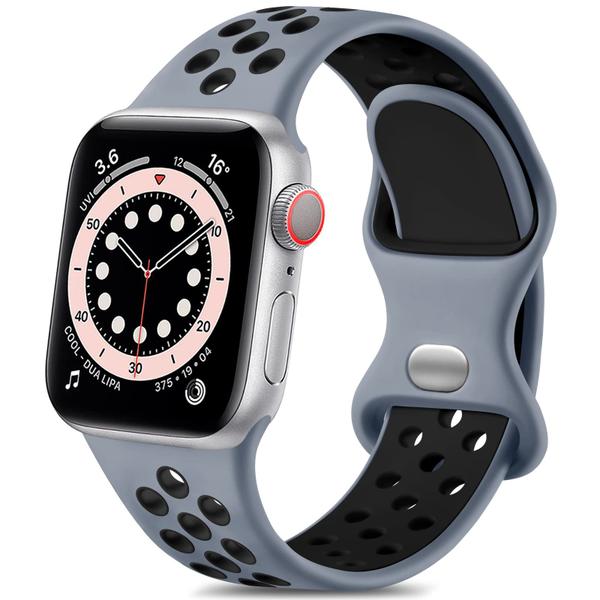 Lerobo Pulseira Silicone p/ Apple Watch 38-49mm (Obsidiana/Preto) Imagem de Lerobo Pulseira Silicone p/ Apple Watch 38-49mm (Obsidiana/Preto)