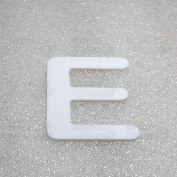 Imagem de Letra Caixa "E" 9cm de altura e largura proporcional - Branca - Arial Rounded