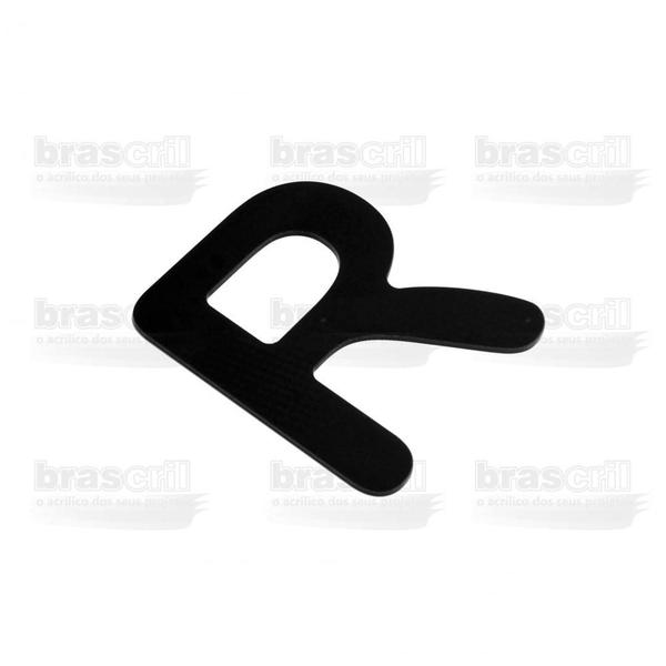 Imagem de Letra Caixa "R" 9cm de altura e largura proporcional - Preta - Arial Rounded