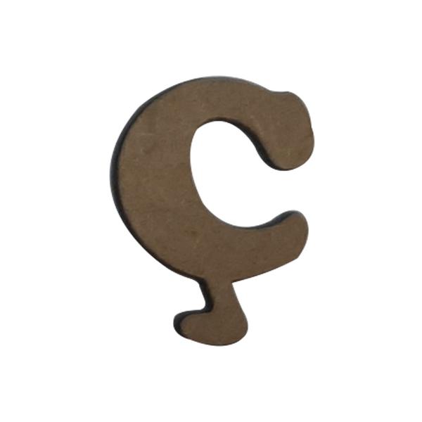 Imagem de Letras com Acento para Aplique Artesanato 2,5cm Kit 10un Mdf Madeira