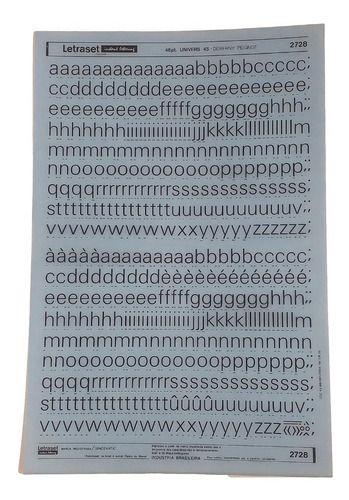 Imagem de Letraset  Decalque 25 X 38cm Letras Adesivas 12.6mm Altura