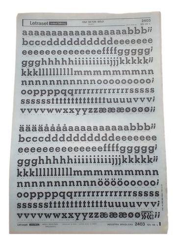 Imagem de Letraset Decalque 25 X 38cm Letras Adesivas 12.8mm Altura