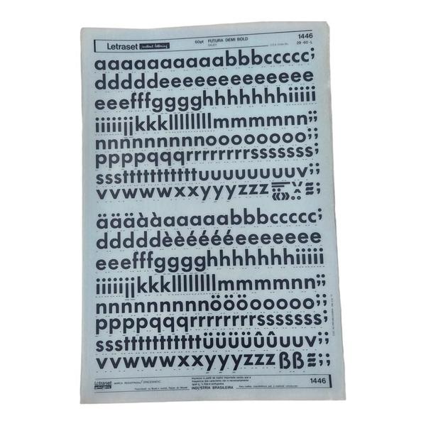 Imagem de Letraset Decalque   25 X 38cm Letras Adesivas 15,4mm Altura