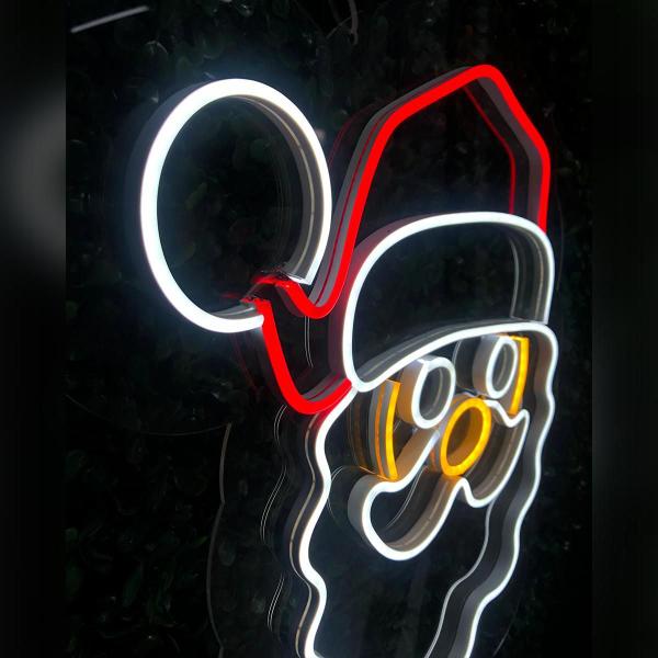 Imagem de Letreiro Led Neon Natal 40x45,5cm Acrílico Transparente