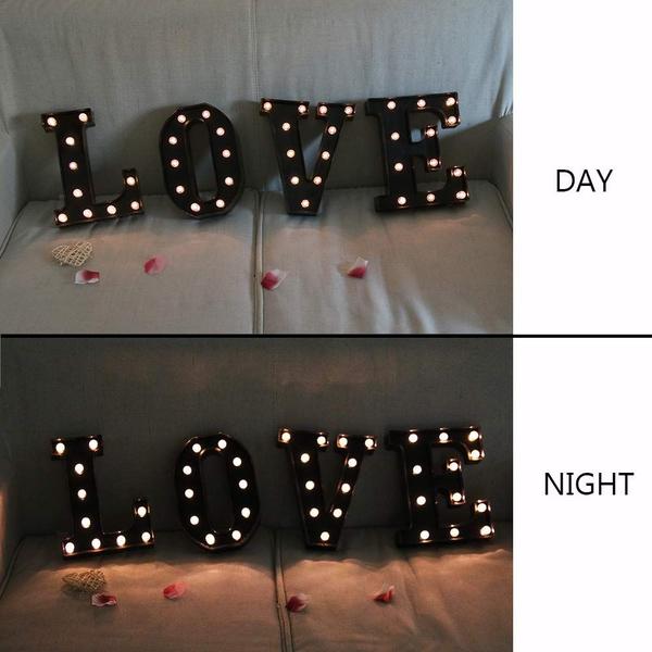 Imagem de Letreiro Marquee Letters Sign OYCBUZO LED Night Light Decoration