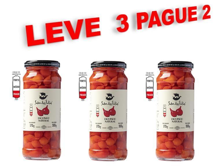 Leve 3 pague 2 pimenta biquinho natural 300gr - SABOR DAS INIDAS Imagem de Leve 3 pague 2 pimenta biquinho natural 300gr