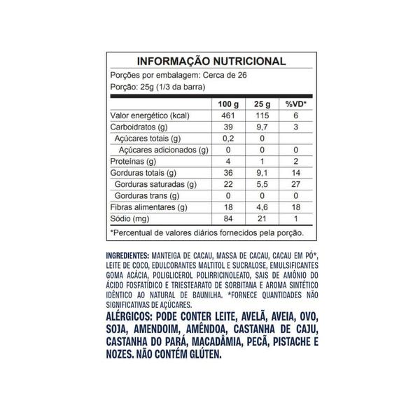 Leve 4, Pague3 - Barra de chocolate ao leite de coco zero adição de açúcares 80g - GoldKo Imagem de Leve 4, Pague3 - Barra de chocolate ao leite de coco zero adição de açúcares 80g