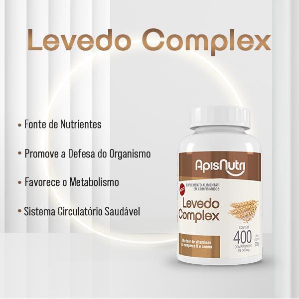 Imagem de Levedo Complex 500mg 400 Comprimidos - ApisNutri