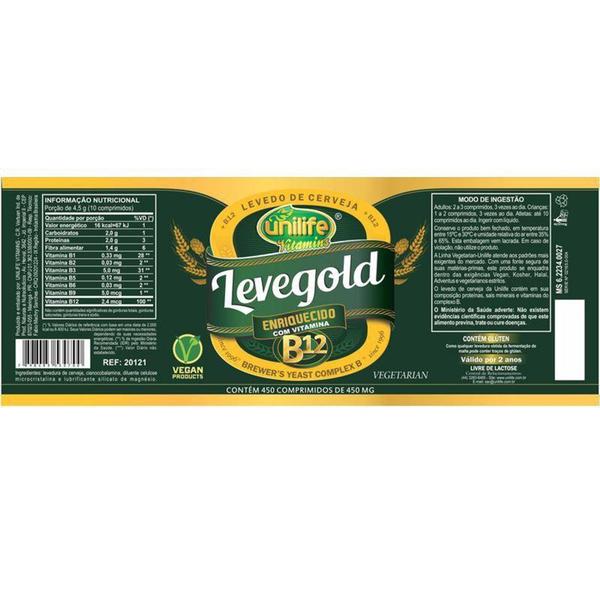 Imagem de Levegold Levedo Cerveja com Vitamina B12 Unilife