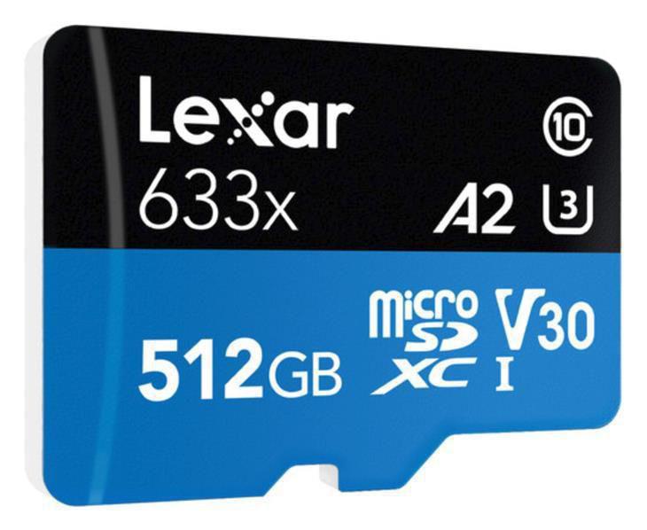 Imagem de Lexar Micro Sdxc A2 U3 100Mb/S 4K 512Gb