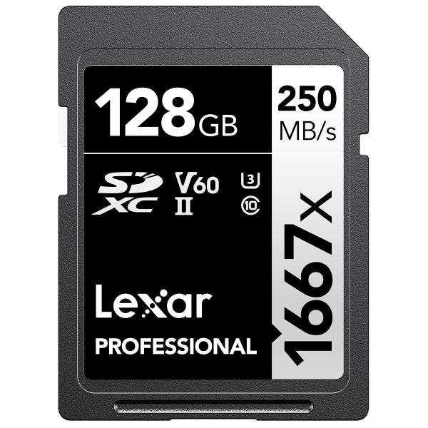 Lexar Professional 1667x 128GB SDXC UHS-II Card, até 250MB/s Read, para Fotógrafo Profissional, Cinegrafista, Entusiasta (LSD128CBNA1667) Imagem de Lexar Professional 1667x 128GB SDXC UHS-II Card, até 250MB/s Read, para Fotógrafo Profissional, Cinegrafista, Entusiasta (LSD128CBNA1667)