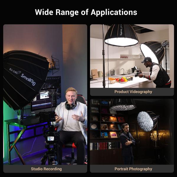 Imagem de Liberação rápida Parabolic Softbox SMALLRIG para montagem Bowens