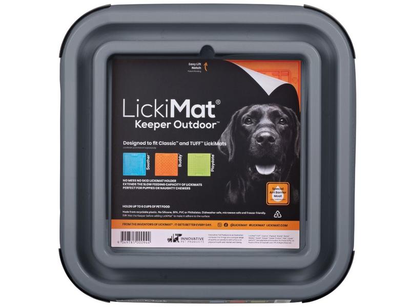 Imagem de LickiMat Keeper Outdoor Suporte para Tapete de Lamber Para Cães - Cinza