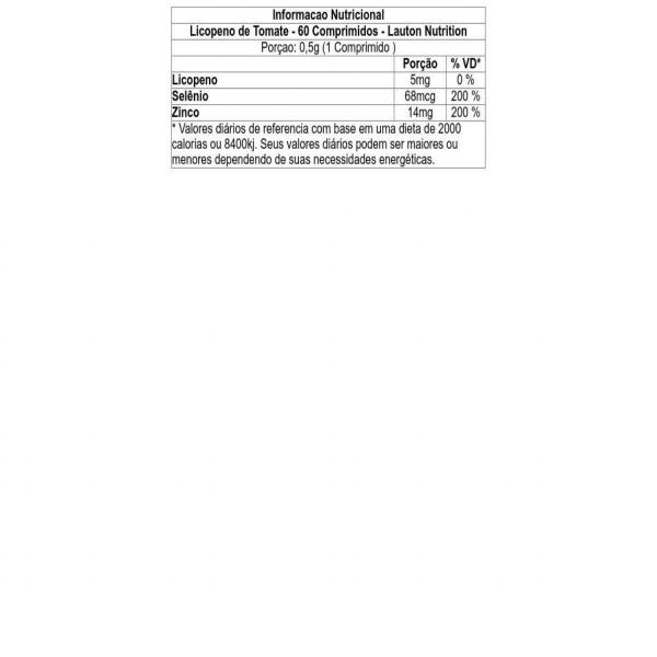 Imagem de Licopeno De Tomate - 60 Comprimidos - Lauton Nutrition