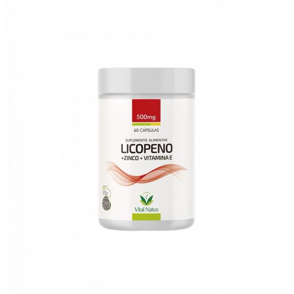 Imagem de Licopeno- Zinco- Vitamina E 500mg- Vital Natus- 60 Cáps.