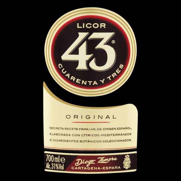 Licor 43 Diego Zamora 700ml Imagem de Licor 43 Diego Zamora 700ml