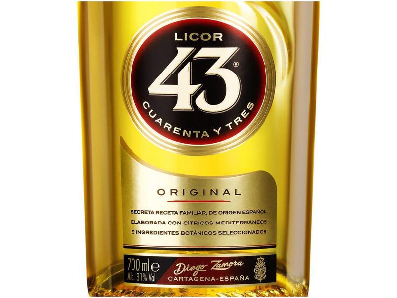 Licor 43 Diego Zamora Original - 700ml Imagem de Licor 43 Diego Zamora Original - 700ml