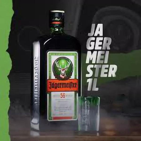 Imagem de Licor Aperitivo Alemão Jagermeister 1 Litro - Pronta