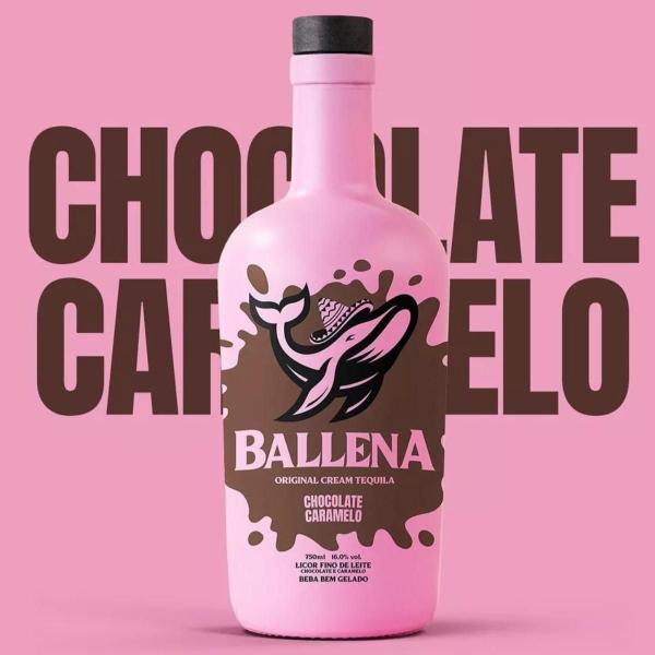 Imagem de Licor Ballena Chocolate e Caramelo Tequila 750ml