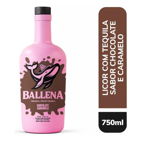 Imagem de Licor Ballena Chocolate e Caramelo Tequila 750ml