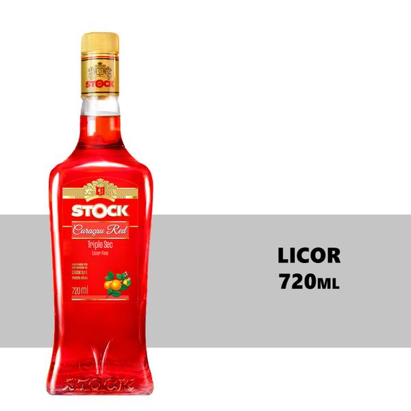 Licor Fino de Laranja Stock Curaçau Red 720ml 6 Unidades Imagem de Licor Fino de Laranja Stock Curaçau Red 720ml 6 Unidades
