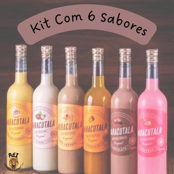 Imagem de Licor Fino Maracutala Fruit Drinks Kit Com 6 Unidades 750 Ml