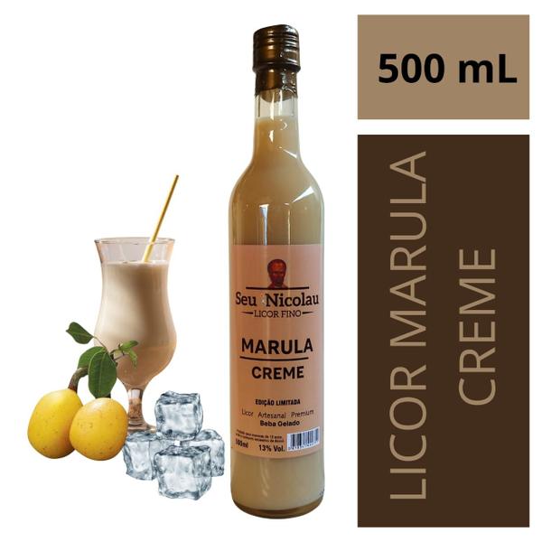 Imagem de Licor Fino Seu Nicolau Sabor Marula Amarula Cremoso Artesanal Original Docinho