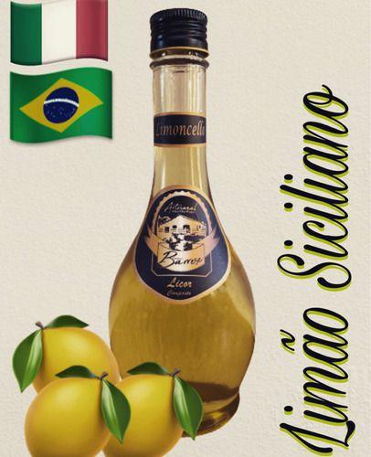 Licor Limão Siciliano - Limoncello 375ml - Bling Imagem de Licor Limão Siciliano - Limoncello 375ml