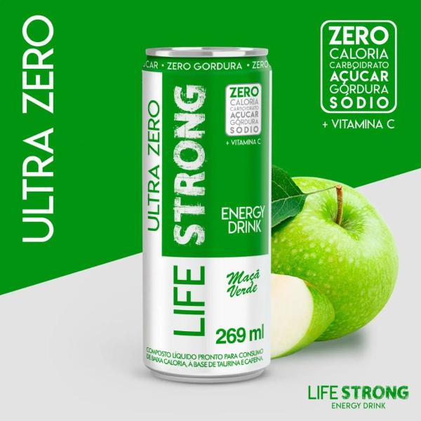 Imagem de Life Strong Energy Drink (269ml) Maçã Verde