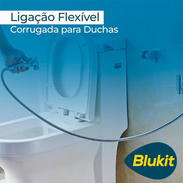 Imagem de Ligação Flexível Corrugada Para Duchas 2M Aço Inoxidavel