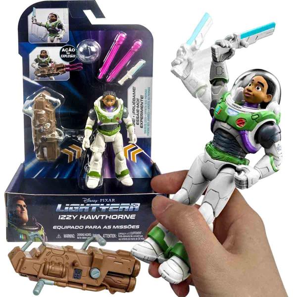 Imagem de Lightyear Boneco Izzy Hawthorne + Acessórios Equipado para Missões Disney - Mattel HHJ88