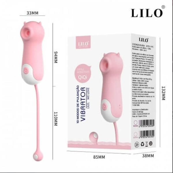 Imagem de Lilo - Little Monsters QiQi Estimulador de Clitoris Formato de Diabinho Recarregavel - Rosa