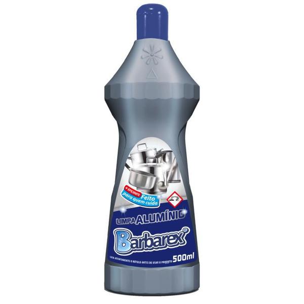 Limpa Aluminio Fórmula Moderna e Eficiente 500 Ml Barbarex Imagem de Limpa Aluminio Fórmula Moderna e Eficiente 500 Ml Barbarex